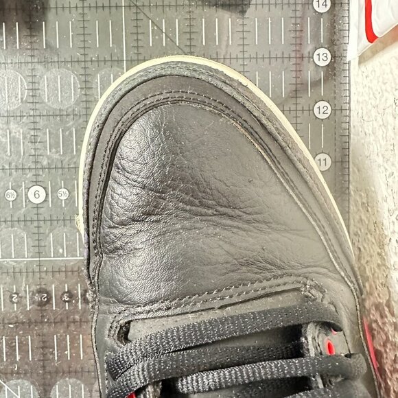 Nike Air Jordan 3 III Retro Crimson Size 12 136064-005 Black Red Bright Shoes - Picture 11 of 11